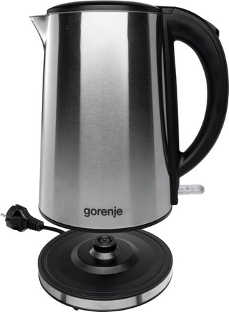 Gorenje Электрочайник, 1,5л, двойные стенки, Strix контроль, нерж.