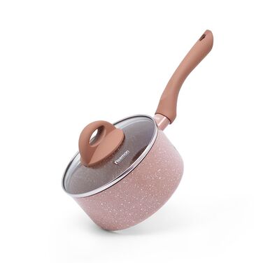 Ковш Fissman LATTE со стеклянной крышкой (4957)