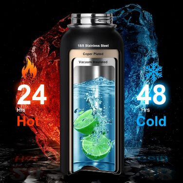 Термобутылка из нержавеющей стали 950 мл черный камуфляж OneTigris