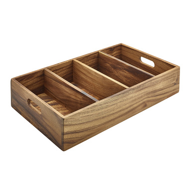 Скринька для столових приладів дерев'яна 53*32.5*h 10 см, Acacia Wood, Genware