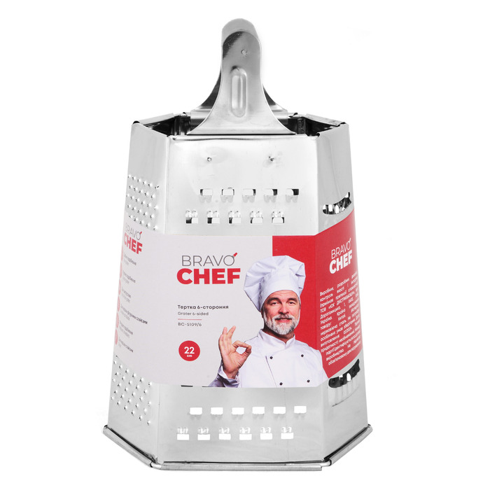 Терка 6-ти стороння Bravo Chef (6937405)