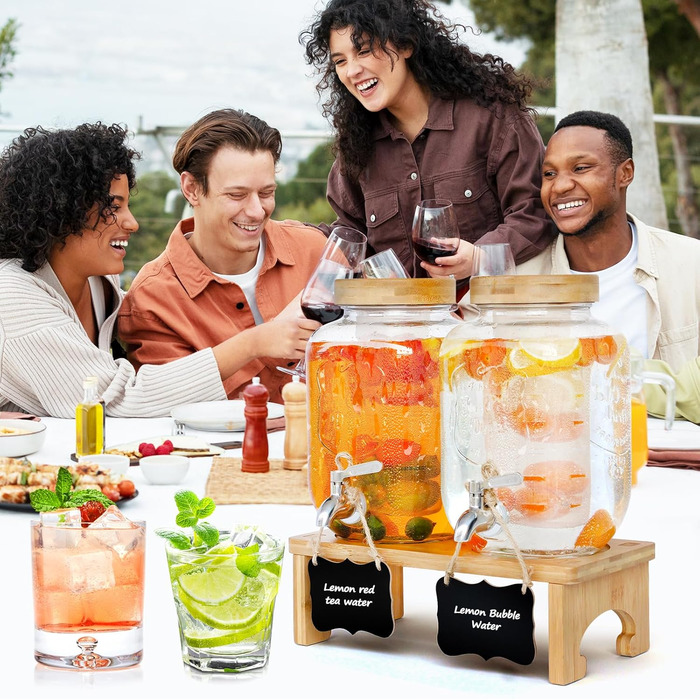 Диспенсеры для напитков со стойкой 2 шт 4 л AIQII