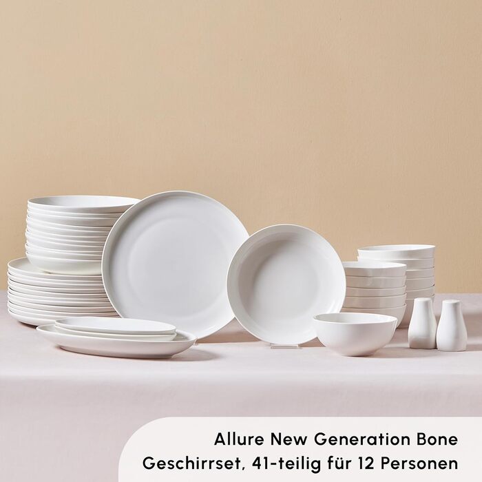 Набор посуды из 41 предмета на 12 персон New Generation Bone - Изысканный набор для изысканной посуды