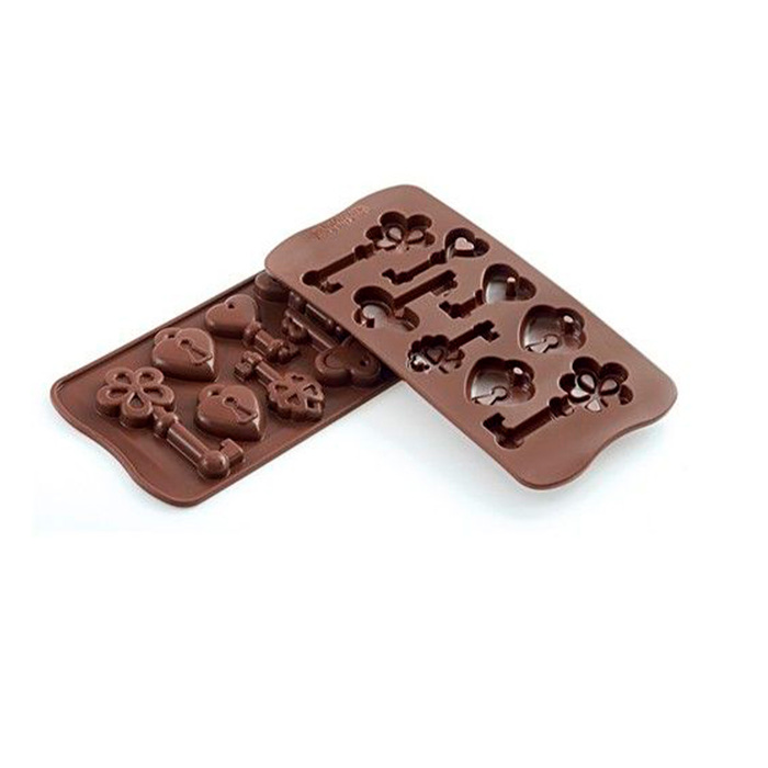 SCG033 Форма силіконова для шоколаду 'CHOCO KEYS' 215 x 107 x h 14 mm