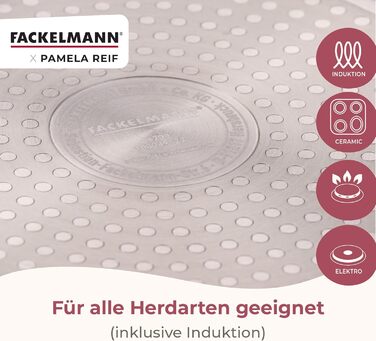 Кастрюля 5,5 л со стеклянной крышкой 24 см, пастельно-бежевый Pamela Reif Fackelmann