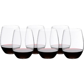 Келихи для червоного вина 0,6 л, набір 6 предметів, O Wine Tumbler Riedel