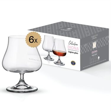 Набір коньячних келихів 6 шт 575 мл BOHEMIA CZECH REPUBLIC