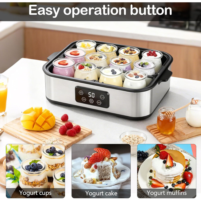 Йогуртница на 12 баночек по 180 мл TECKZOON