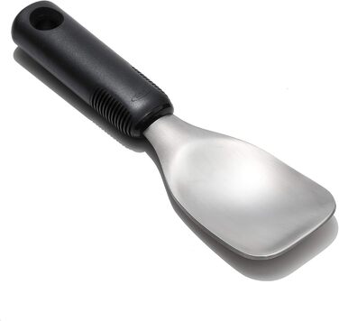 Ергономічна ложка для морозива OXO Good Grips з ежектором нержавіюча сталь 11,7 x 26,7 см, курок (лопатка, чорний)