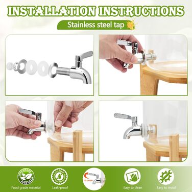 Диспенсер для напитков со стойкой 8 л Hiziwimi