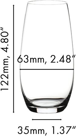 Набір з 2 келихів без ніжки для шампанського 264 мл, O Wine Tumbler Riedel