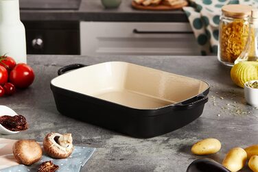 Форма для запекания прямоугольная 33 см, матово-черный Signature Le Creuset