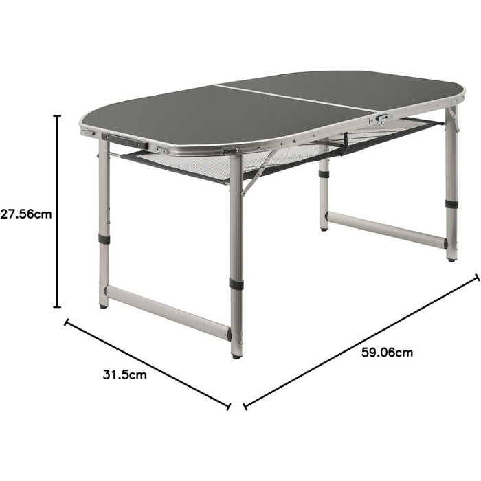 Алюминиевый складной стол для кемпинга CampFeuer