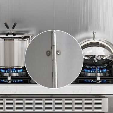 Защита от брызг из нержавеющей стали для плит 40 х 40 см HEIBTENY