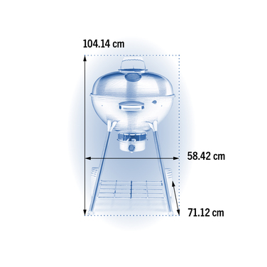 Угольный гриль 57 см Napoleon Premium Kettle, NK22K-LEG-3 Код: 012116