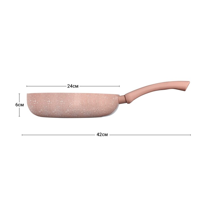 Глибока сковорідка Fissman LATTE 24 см (4955)
