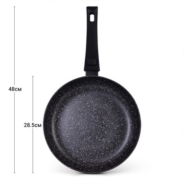 Сковорідка для смаження Fissman FIORE 28x5,4 см зі знімною ручкою (14295)