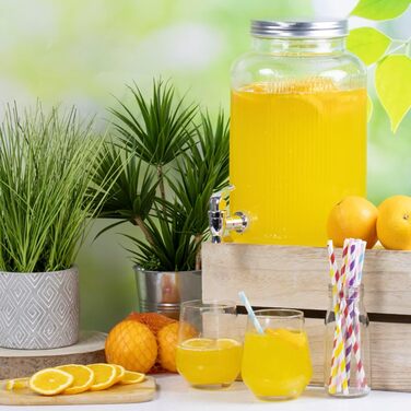 Скляний диспенсер для напоїв з краном 5,5 л The Vintage Company