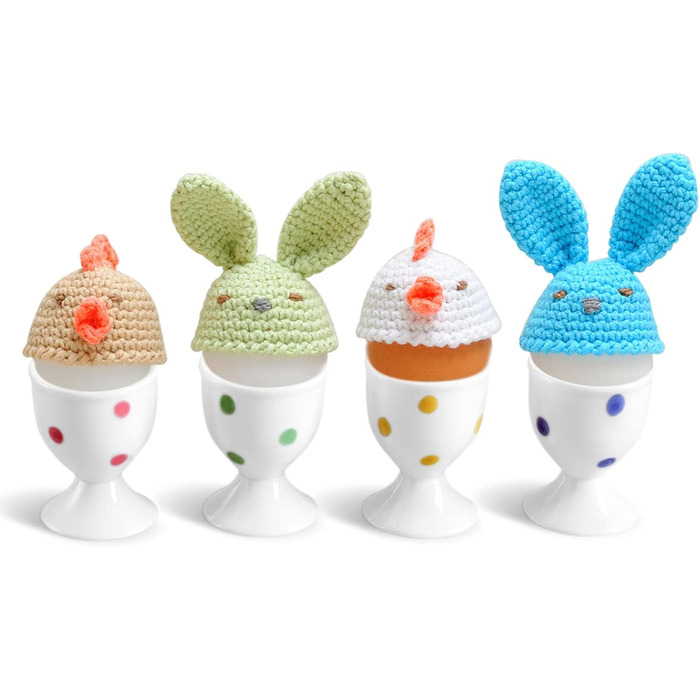 Керамічні стаканчики для яєць 4 шт Cinf