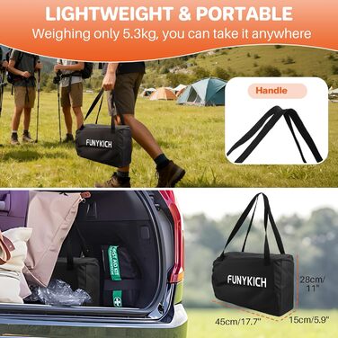 Складной кемпинговый стол 67 x 58 x 44/70 см FUNYKICH