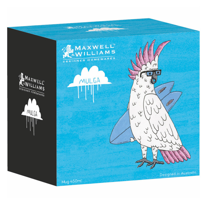 Кружка для чая Maxwell & Williams Cockatoo MULGA, фарфор, 12 х 8,5 х 11 см, 450 мл