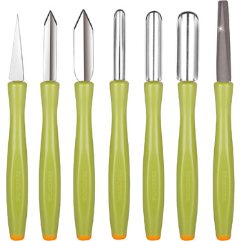 Набор ножей для карвинга (3 предмета) для креативного оформления фруктов, овощей и сыра вырезание, декорирование, сервировка и гарнировка. Нескользящая ручка, лезвия из нержавеющей стали.