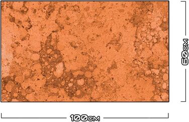 Дизайнерський кухонний фартух з алюмінієвого композиту, кухонний фартух, товщина 3 мм, 60x100 см, (натуральний камінь кольору іржі)