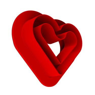 LEVEL HEARTS 35 Форма силіконова 'серця' 80x66 h12 мм (8x35 мл)+каттер