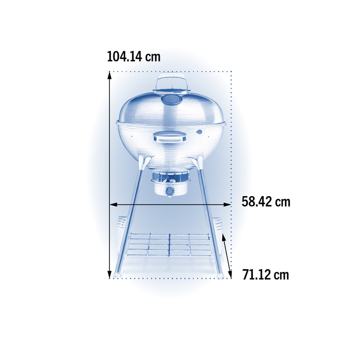 Угольный гриль 57 см Napoleon Premium Kettle, NK22K-LEG-3 Код: 012116