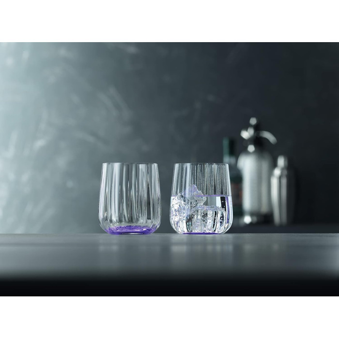 Склянка для води 340 мл, набір 2 предмети, фіолетовий Lifestyle Spiegelau