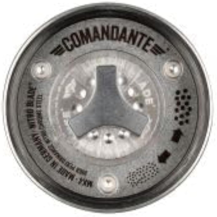 Кавомолка COMANDANTE C40 MK4 Nitro Blade Рідкий бурштин/Нержавіюча сталь, Срібно-коричнева, Срібно-коричнева (Білосніжна)