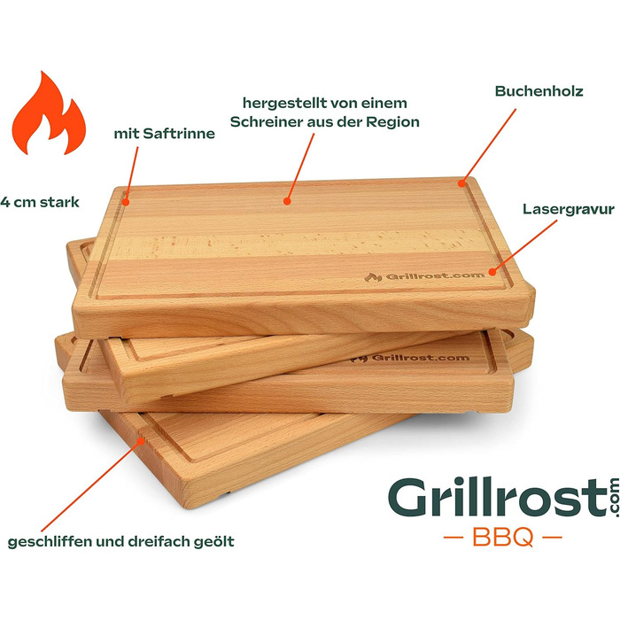 Разделочная доска 35 х 25 см Grillrost.com Das Original