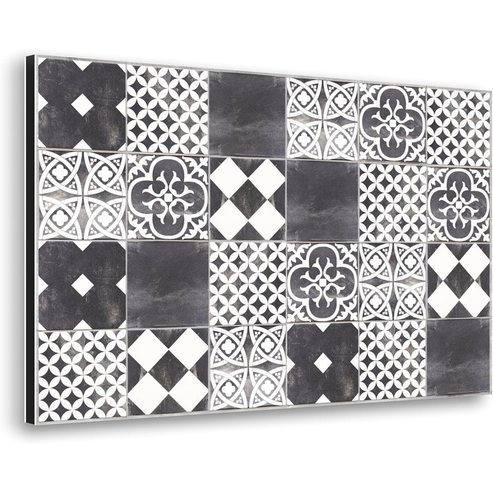 Алюмінієвий кухонний фартух, виготовлений в Італії, захищає плиту та стіну, миється та легко встановлюється, металевий фартух, 48 x 72 см (48x72, Ardesia)