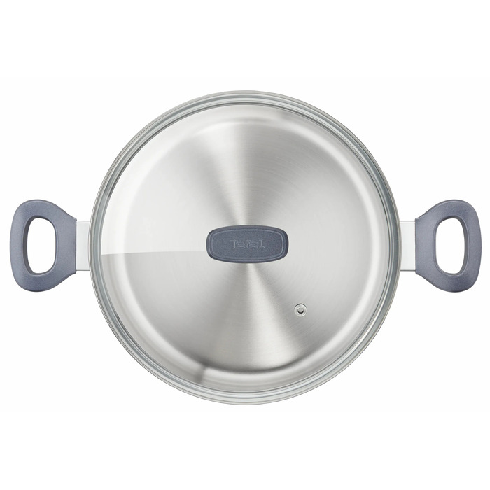 Каструля Tefal Daily Cook з кришкою, 24см, нержавіюча сталь, алюміній, бакеліт