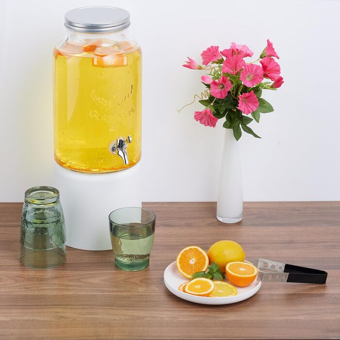 Диспенсер для напитков с краном и крышкой 5 л Relaxdays