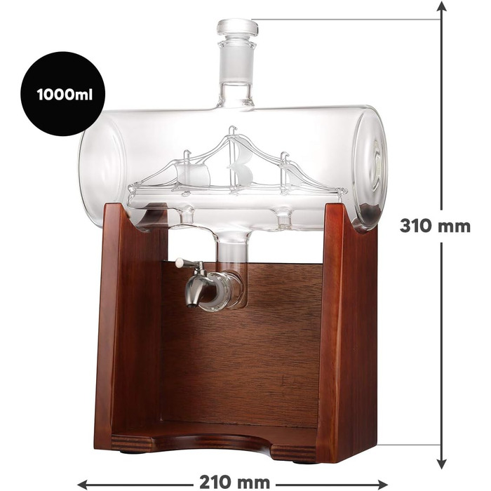 Подарунковий набір для віскі з двома склянками 320 мл polar-effekt