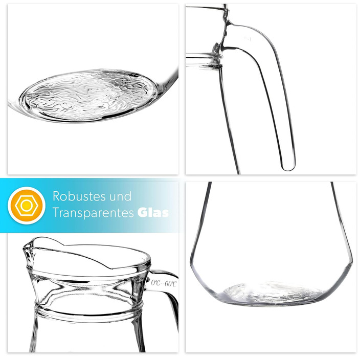 Скляний глечик 1,4 л KADAX