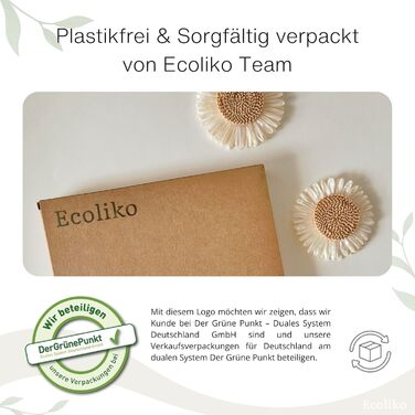 Набор губок для мытья 6 шт. черный Ecoliko