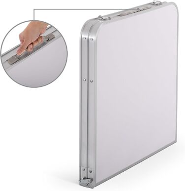 Складной кемпинговый стол белый Raburg