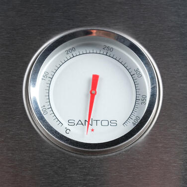 Газовый гриль SANTOS S-401, с боковой горелкой, нержавеющая сталь 900266 Код: 010955
