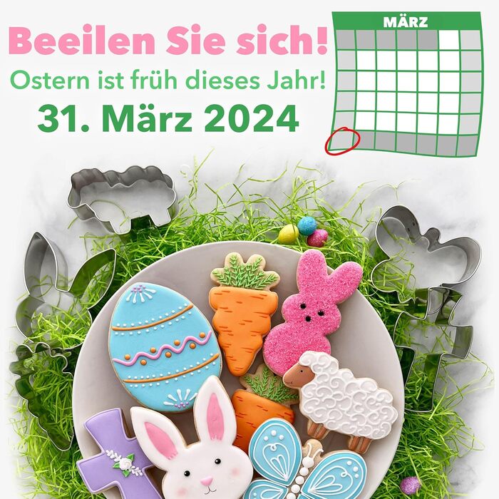 Формочки для пасхального печива 3 шт Ann Clark Cookie Cutters