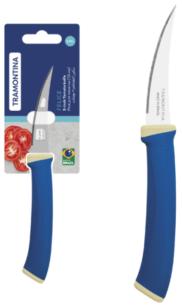 Нож для томатов Tramontina Felice blue, 76 мм (7081465)