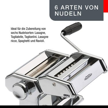 Машина для пасти Pasta Perfetta de Luxe з 3 насадками Gefu