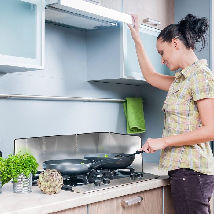 Брызкозащитный экран для плиты sourcing map