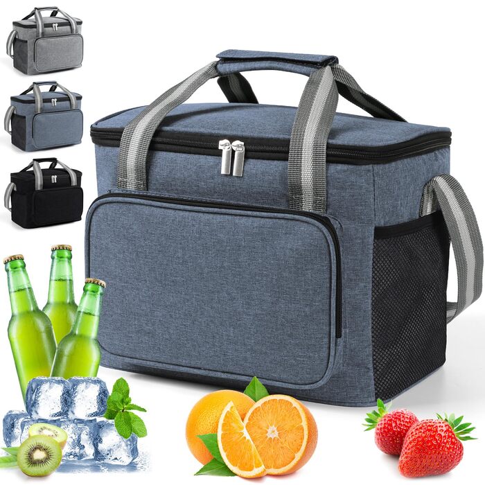 Термосумка для кемпінгу 15 л темно-синій DUNSOO