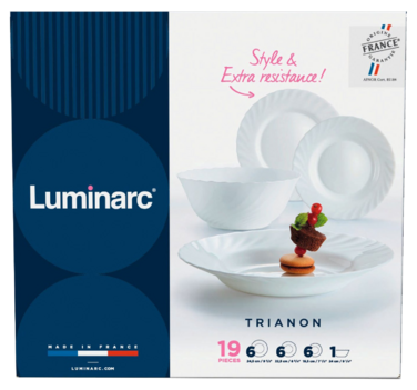 Сервиз столовый LUMINARC TRIANON, 19 предметов (6190442)
