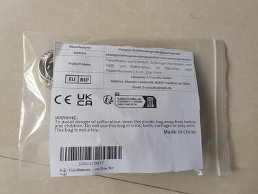 Набор из 20 крючков для мяса 15 см, нержавеющая сталь GYUEE