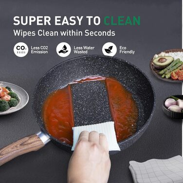 Набір кухонного посуду, 30 предметів, чорний Kitchen Academy