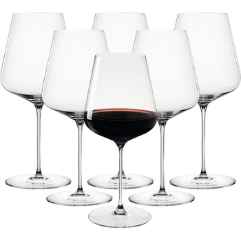 Набір келихів для вина з 6 предметів, універсальні келихи, кришталеве скло, 550 мл, Definition, 1350101 (келихи Bordaux 750 мл)