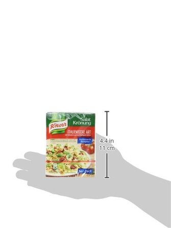 Заправка для салату Knorr в італійському стилі, 15 шт. (15 x 5 x 30 мл) 8 г (75 шт.)